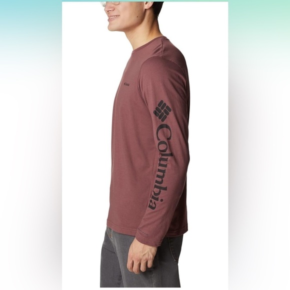 NWT COLUMBIA Thistletown HillsMen’s Long Sleeve Logo tee Size XXL/2TG - Picture 3 of 11